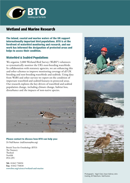 Wetland and Marine Research