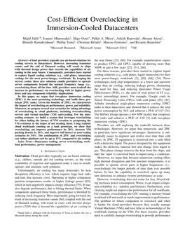 Cost-Efficient Overclocking in Immersion-Cooled Datacenters