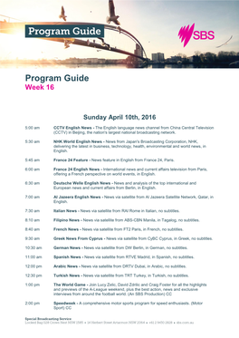 Program Guide Week 16