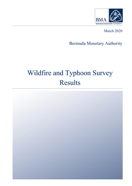 Wildfire and Typhoon Survey Results
