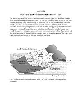 Appendix PEP Field Trip Guide: the “Late Cretaceous Tour”