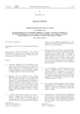 Commission Regulation (EU)