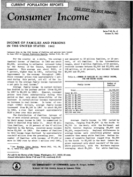 Download Income of Families and Persons in the United States: 1962