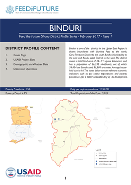Binduri District Profile