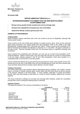 Group Income Statement