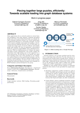 Towards Scalable Loading Into Graph Database Systems