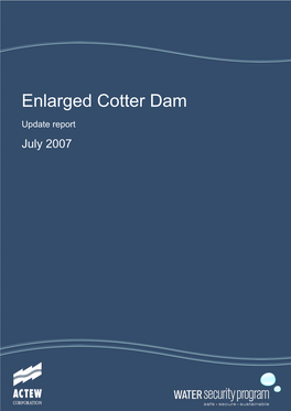Enlarged Cotter Dam