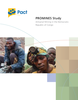 Promines Study: Artisanal Mining in the Democratic Republic of Congo