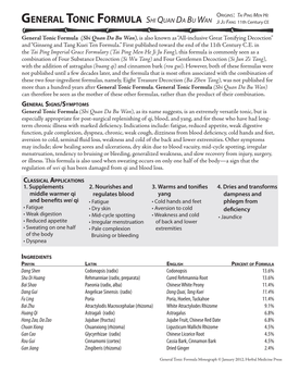 General Tonic Formula Shi Quan Da Bu Wan Ji Ju Fang 11Th Century CE