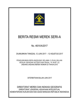 Berita Resmi Merek No. 46/VI/A/2017