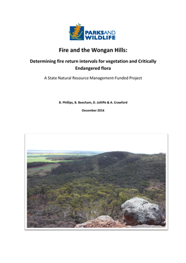 Fire and the Wongan Hills