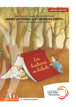 BÉBÉS LECTEURS» Et «L’HEURE DU CONTE» Dans Un Même Programme