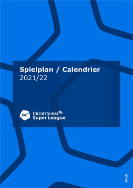 Spielplan / Calendrier 2021/22