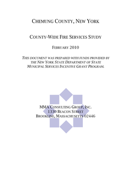 Chemung County Fire Services Study