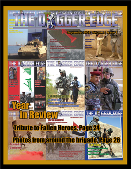 Year in Review Tribute to Fallen Heroes, Page 24 Photos from Around the Brigade, Page 26