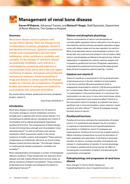 Management of Renal Bone Disease