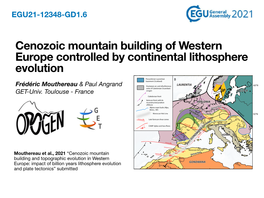 Cenozoic Mountain Building of Western Europe Controlled By