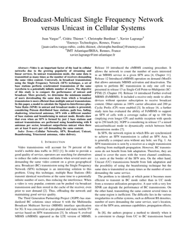 Broadcast-Multicast Single Frequency Network Versus Unicast in Cellular Systems