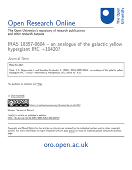 An Analogue of the Galactic Yellow Hypergiant IRC +10420?