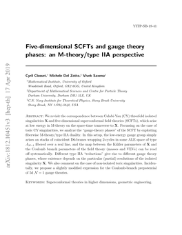 Five-Dimensional Scfts and Gauge Theory Phases: an M-Theory/Type IIA Perspective