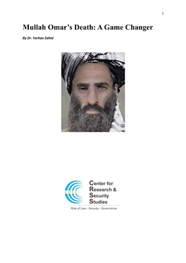 Mullah Omar's Death