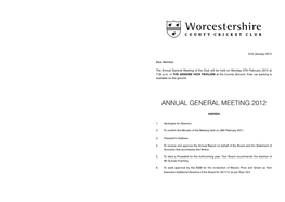 Annual General Meeting 2012