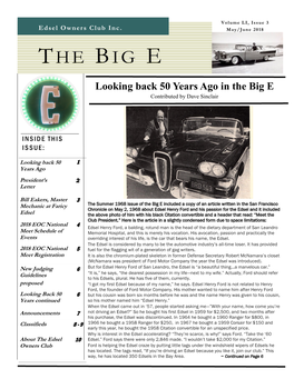 The Big E Contributed by Dave Sinclair