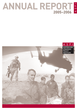 Annual Report 2005–2006 ANNUAL REPORT 2005–2006 Z00 26785 ASPI