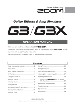 G3X Operation Manual