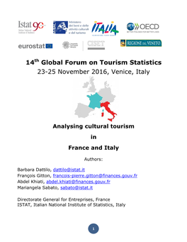 Analysing Cultural Tourism in France and Italy