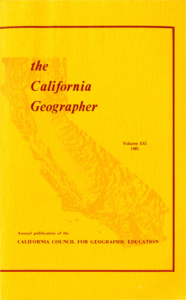 The California Geographer