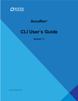 CLI User's Guide