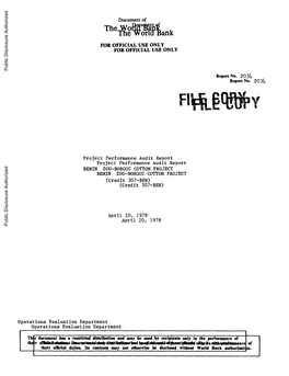 World Bank Document