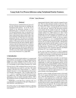 Large-Scale Cox Process Inference Using Variational Fourier Features
