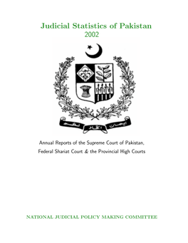 Judicial Statistics of Pakistan 2002