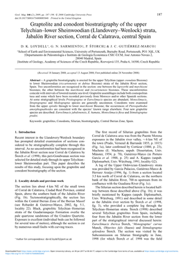 Graptolite and Conodont Biostratigraphy of the Upper