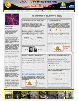 The Relevance of Double Beta Decay