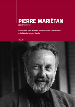 Pierre Mariétan Compositeur
