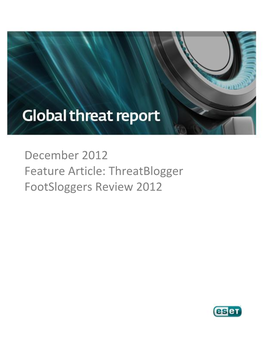 Threatblogger Footsloggers Review 2012