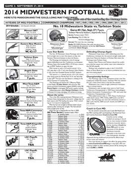 2014 Midwestern Football