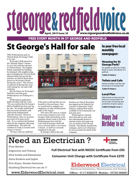 St George's Hall for Sale Monthly