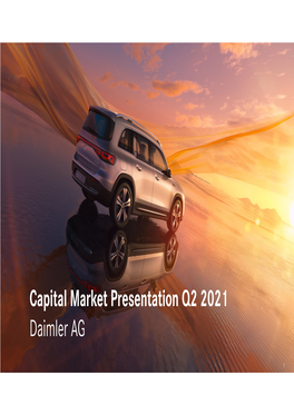 Capital Market Presentation Q2 2021 Daimler AG