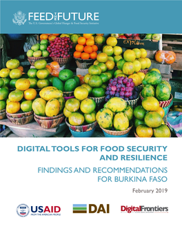 FINDINGS and RECOMMENDATIONS for BURKINA FASO February 2019