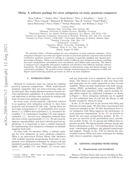 Arxiv:2009.04417V3 [Quant-Ph] 12 Aug 2021