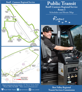 Public Transit Regional Service Route 3 Schedules and Route Map