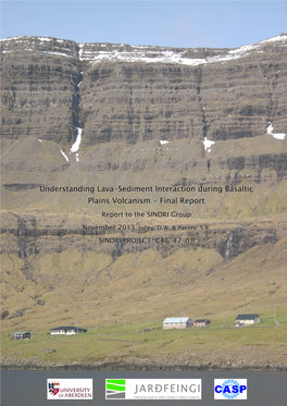 Understanding Lava-Sediment Interaction During Basaltic Plains Volcanism - Final Report Report to the SINDRI Group