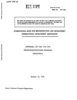 World Bank Document