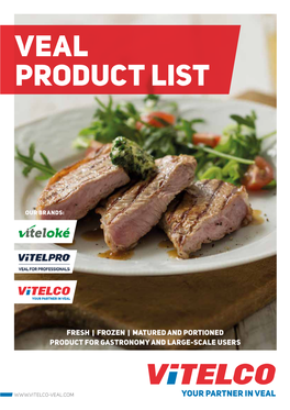 Download Our Veal Product List