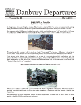 Danbury Departures