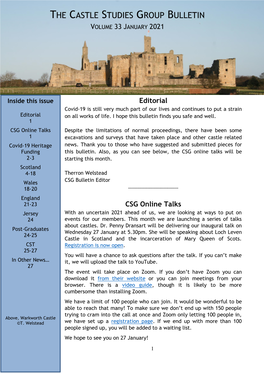 The Castle Studies Group Bulletin Volume 33 January 2021